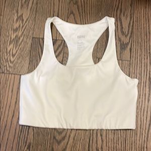 Girlfriend collective large white sports bra